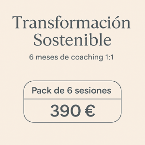BONO 6 SESIONES DE COACHING – Transformación Sostenible